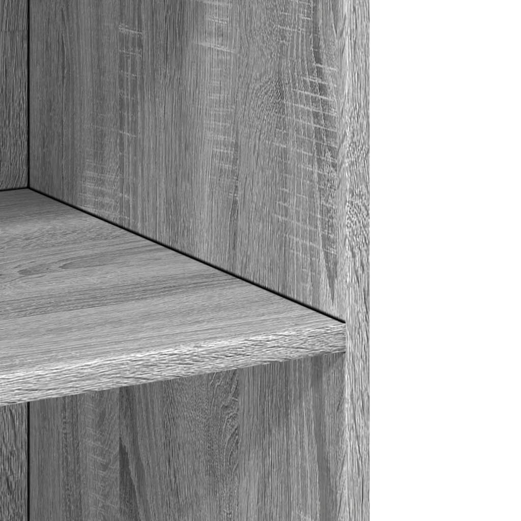 vidaXL Highboard Grey Sonoma 70x41x185 cm Engineered Wood