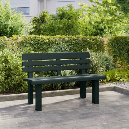 vidaXL Garden Bench | Green | Polypropylene | 110 x 52 x 71 cm |  Durable