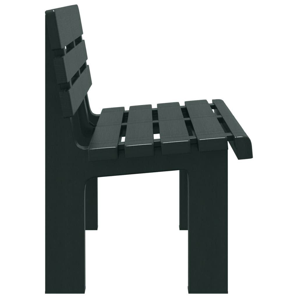 vidaXL Garden Bench | Green | Polypropylene | 110 x 52 x 71 cm |  Durable