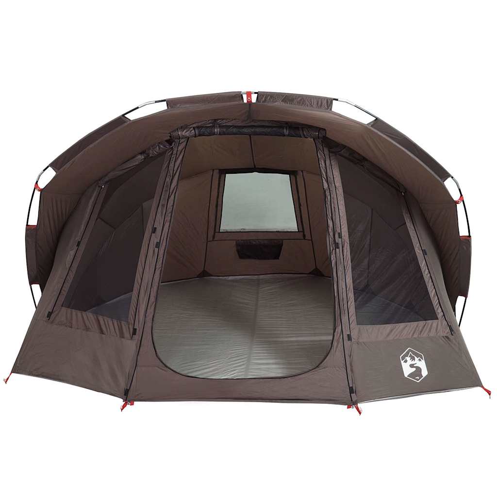 vidaXL Fishing Tent 5-Person Brown Waterproof