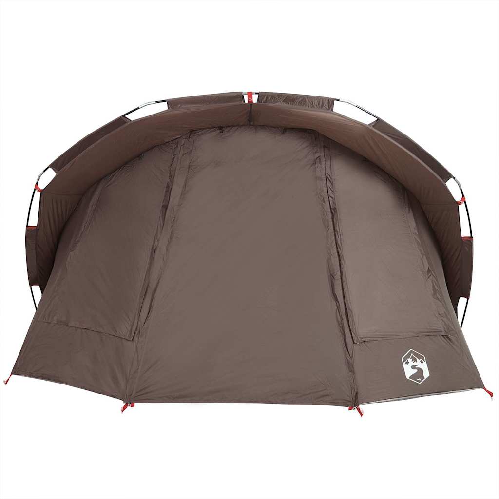 vidaXL Fishing Tent 5-Person Brown Waterproof
