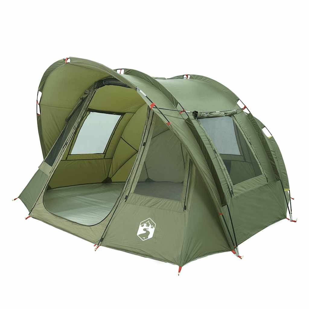 vidaXL Fishing Tent 2-Person Olive Green Waterproof