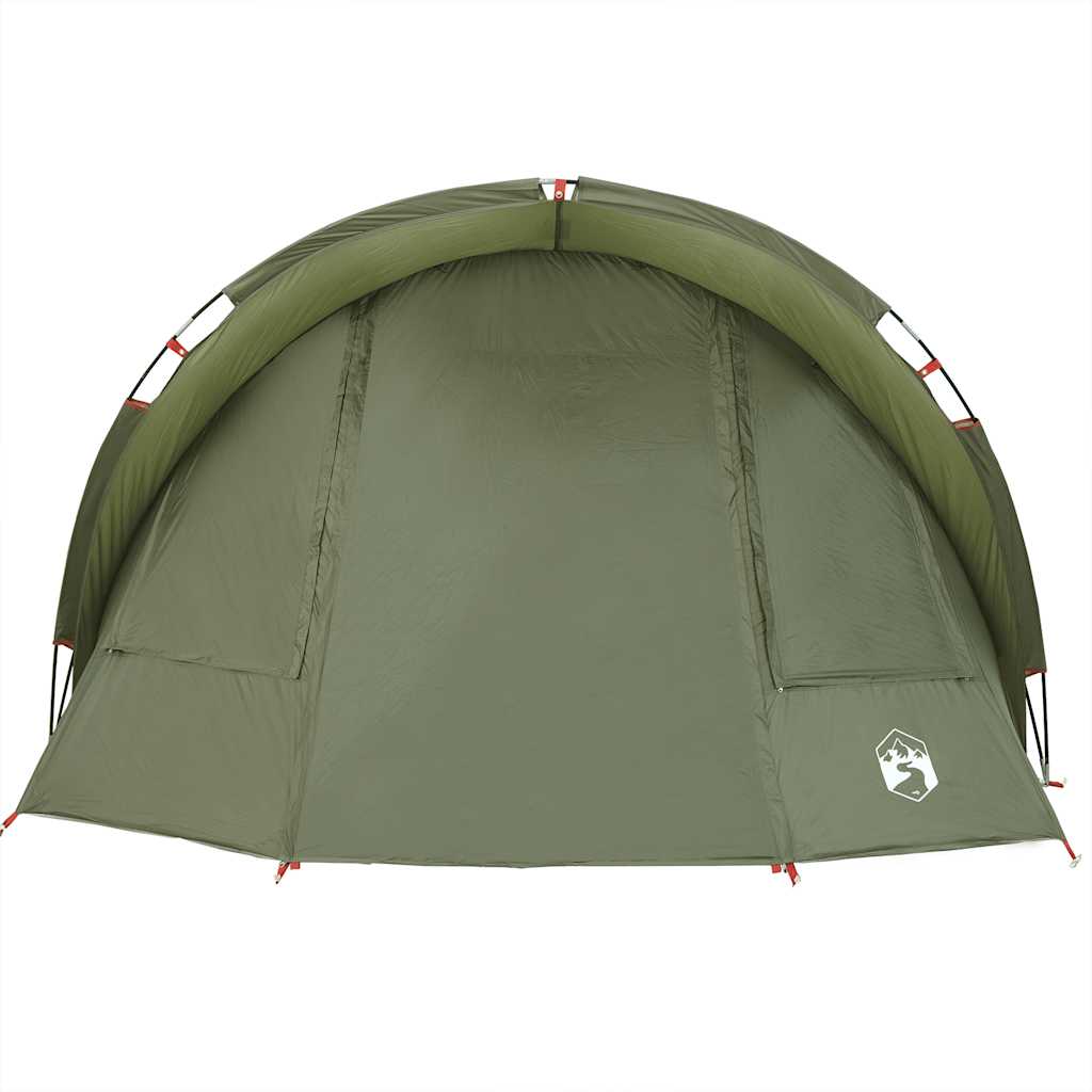 vidaXL Fishing Tent 2-Person Olive Green Waterproof