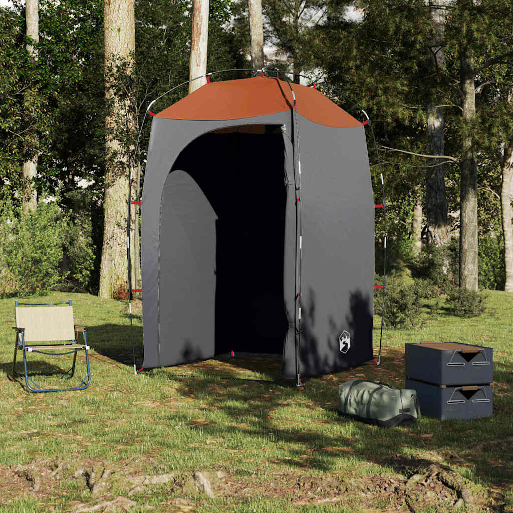 vidaXL Shower Tent Grey Waterproof