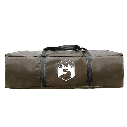 vidaXL Camping Tent Tunnel 4-Person Brown Waterproof