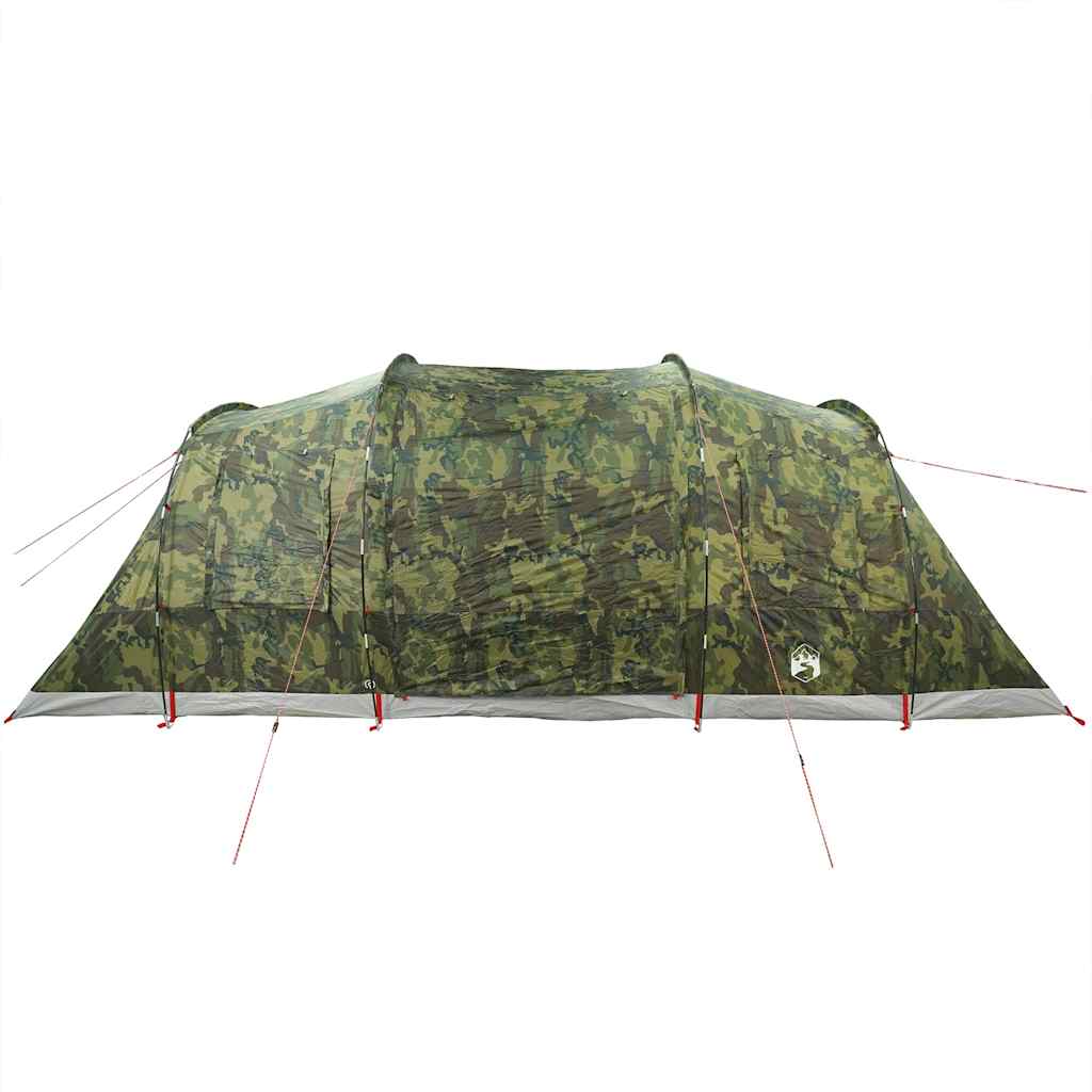 vidaXL Camping Tent Tunnel 4-Person Camouflage Waterproof