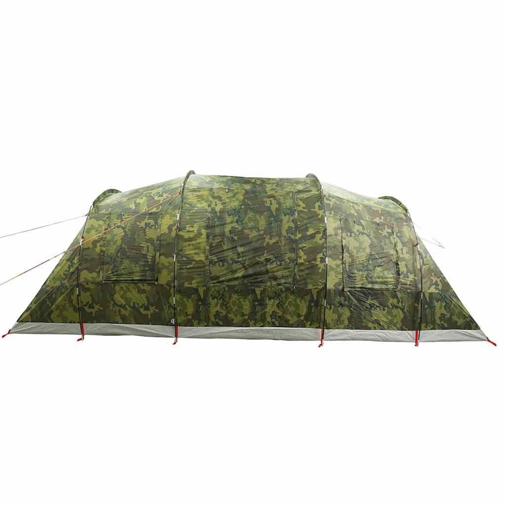 vidaXL Camping Tent Tunnel 4-Person Camouflage Waterproof