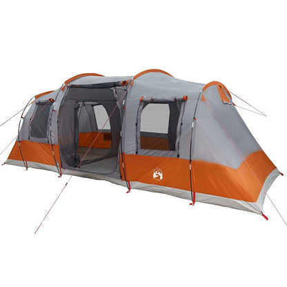 vidaXL Family Tent Tunnel 6-Person Grey Waterproof