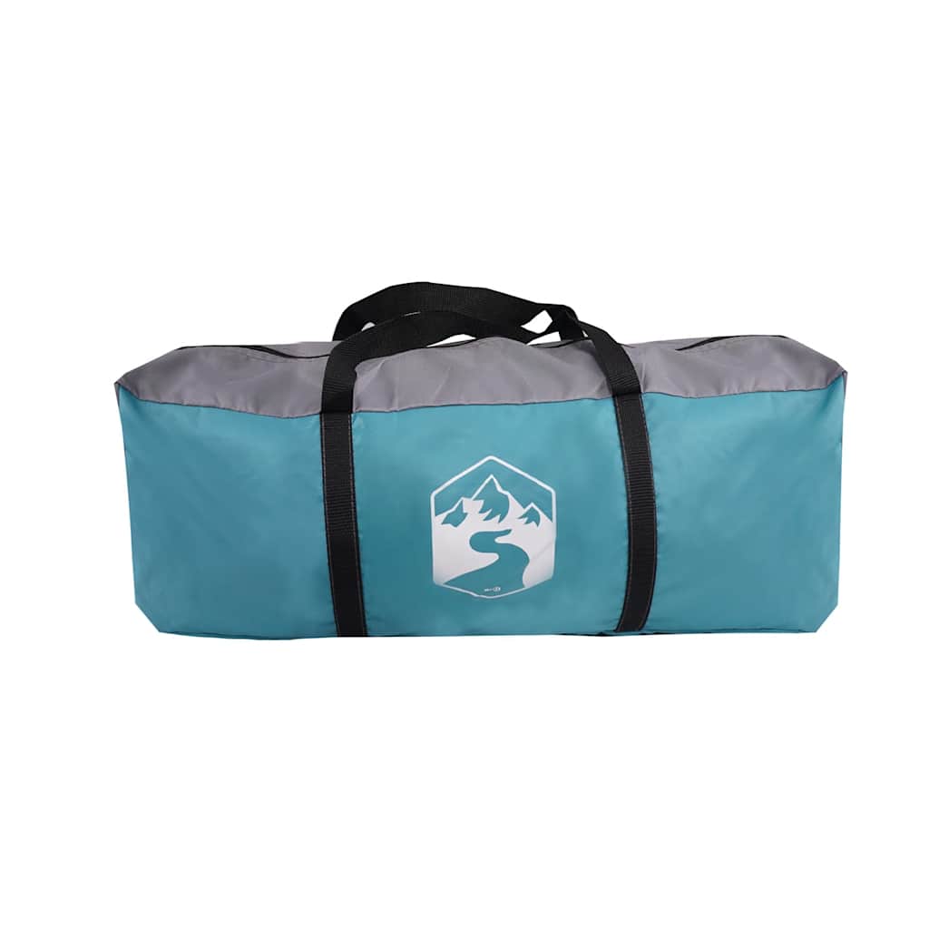 vidaXL Camping Tent Tunnel 5-Person Blue Waterproof