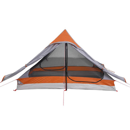 vidaXL Camping Tent 2-Person Grey Waterproof