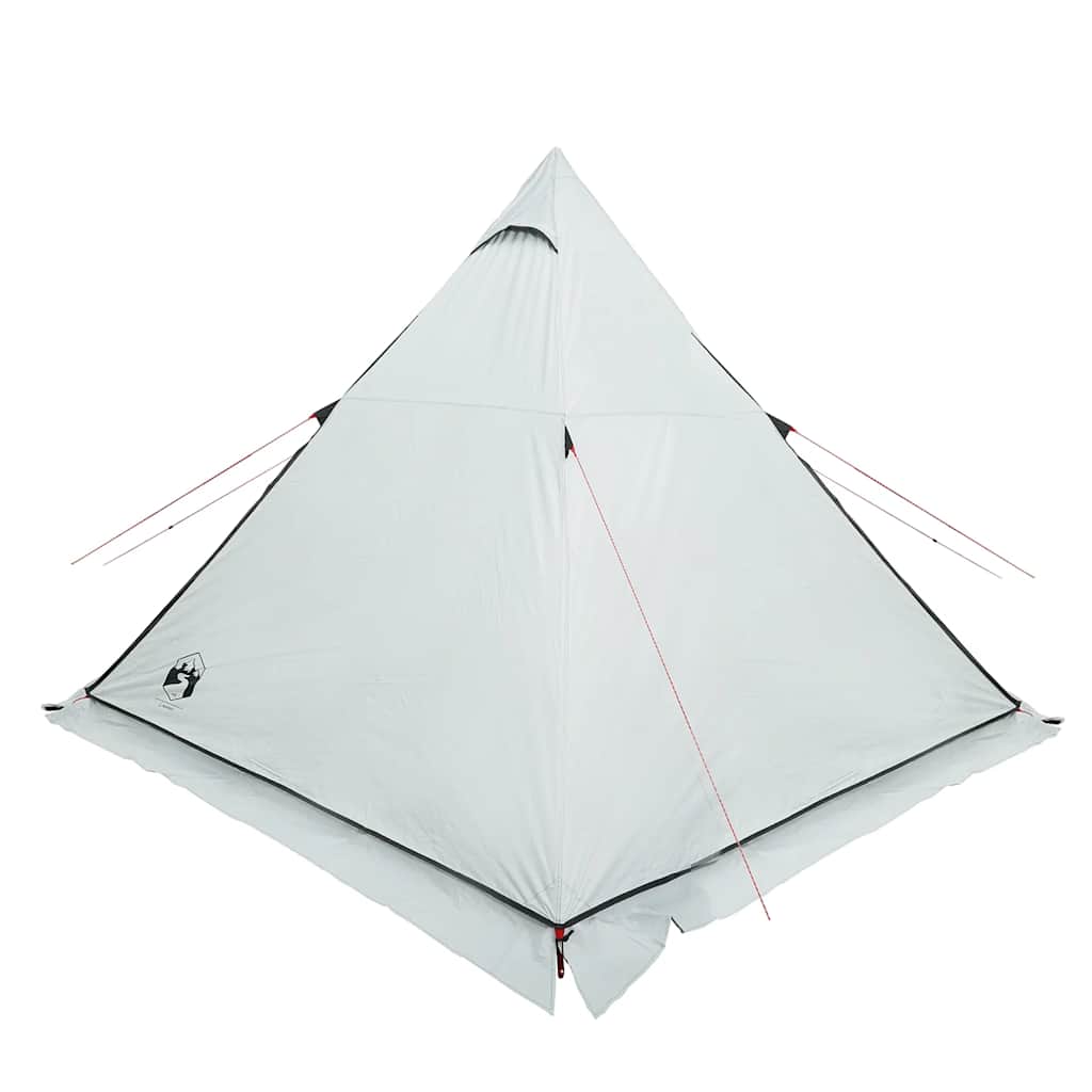 vidaXL Family Tent Tipi 6-Person White Blackout Fabric Waterproof
