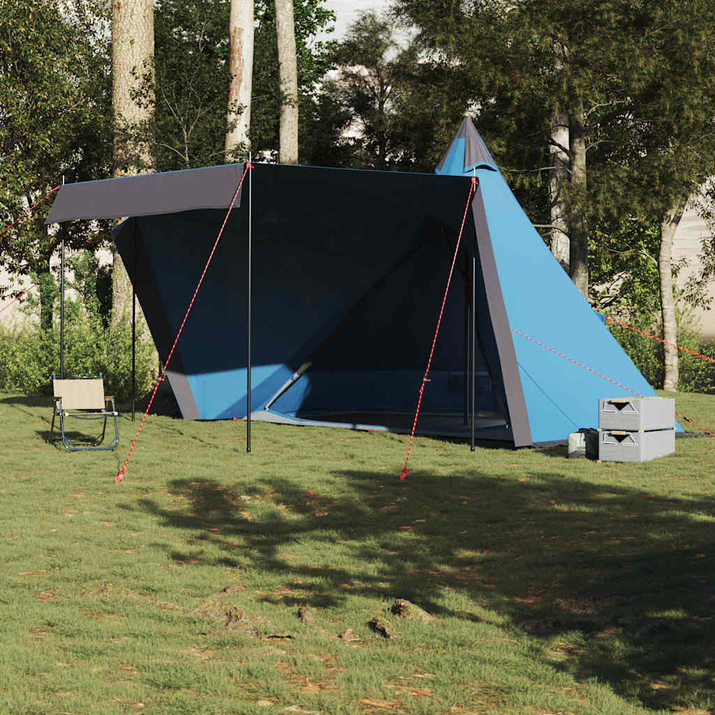 vidaXL Family Tent Tipi 8-Person Blue Waterproof