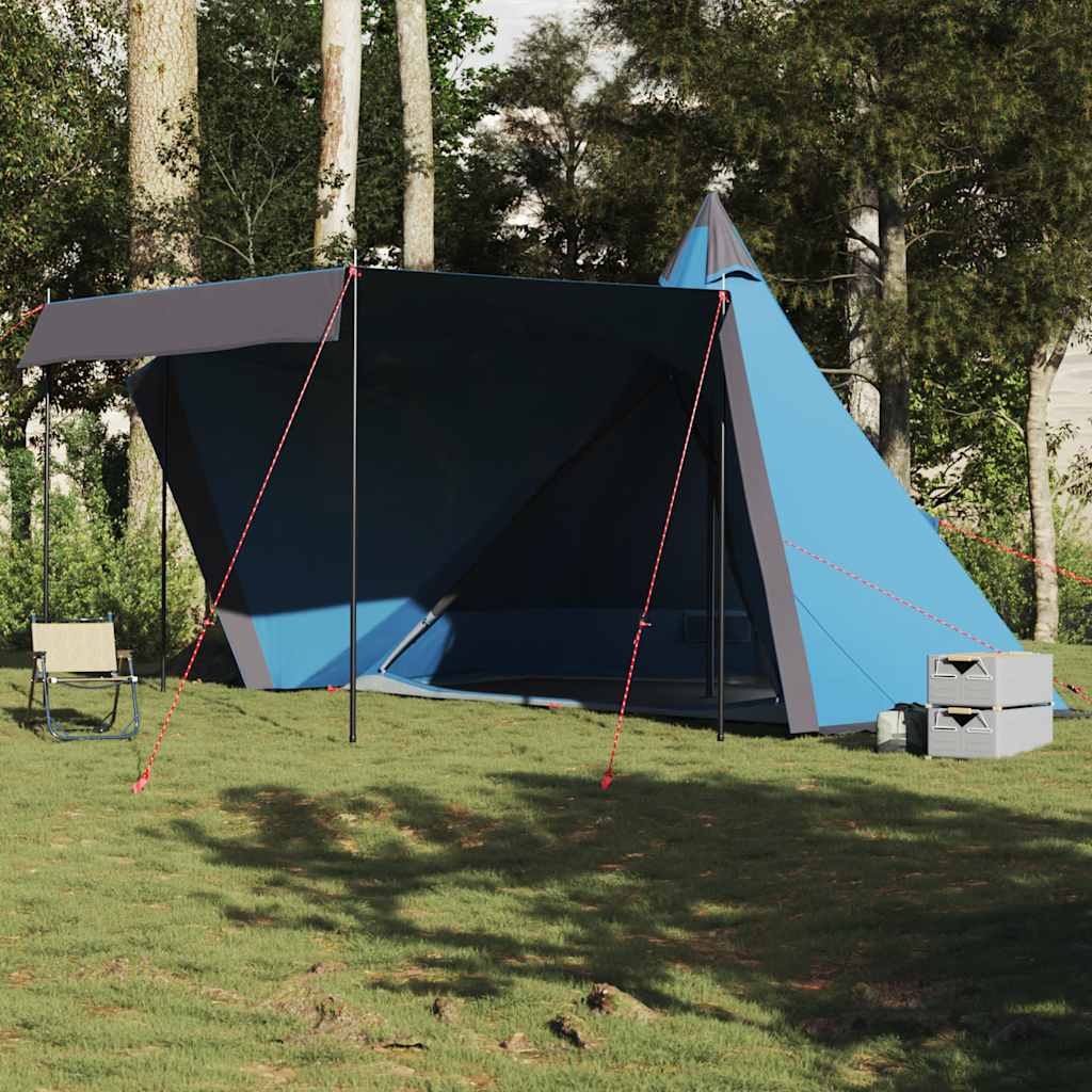 vidaXL Family Tent Tipi 8-Person Blue Waterproof