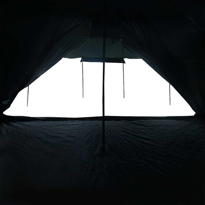 vidaXL Family Tent Tipi 8-Person White Blackout Fabric Waterproof