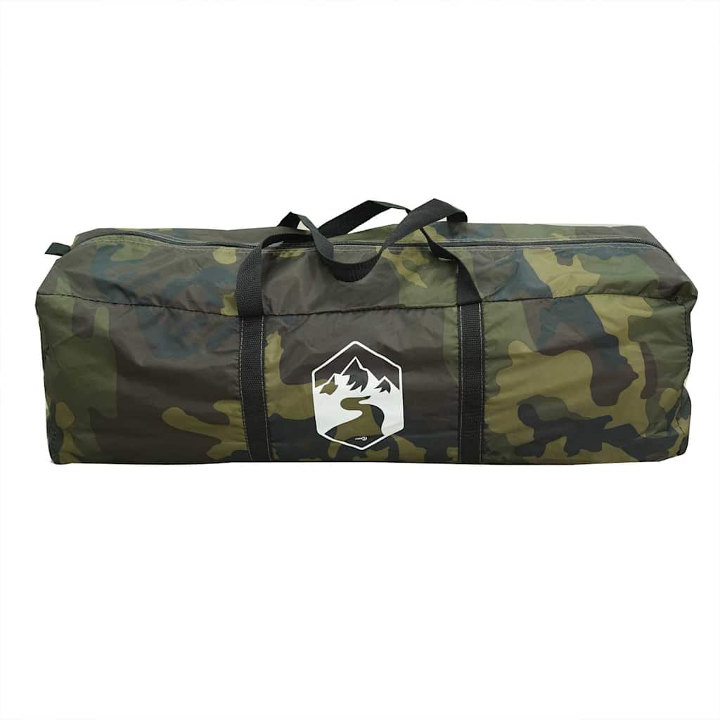 vidaXL Family Tent Tipi 8-Person Camouflage Waterproof