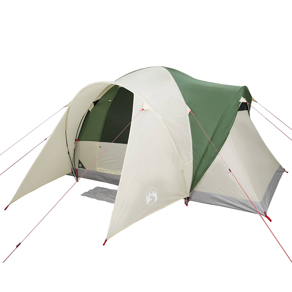vidaXL Family Tent Dome 6-Person Green Waterproof