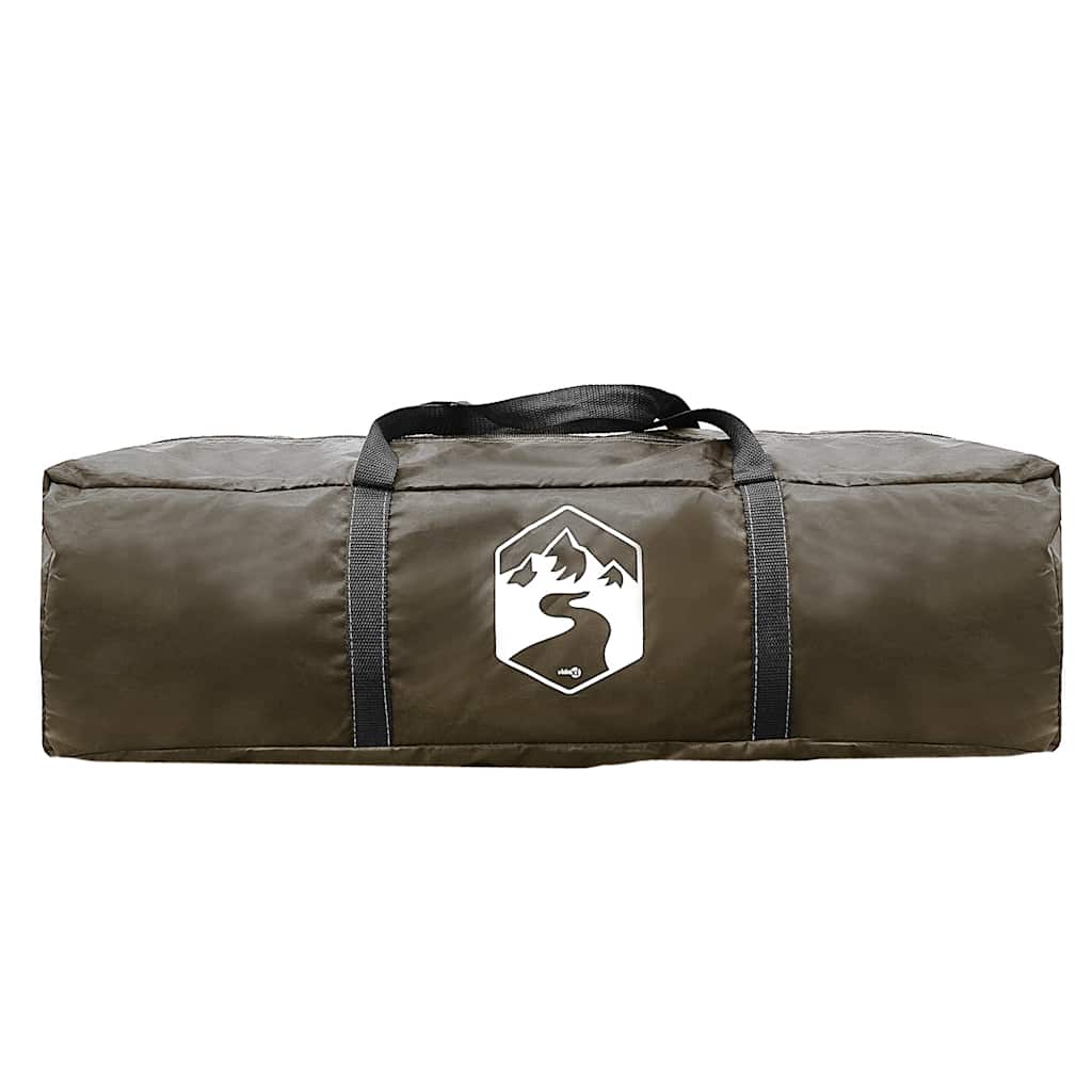 vidaXL Family Tent Dome 6-Person Brown Waterproof