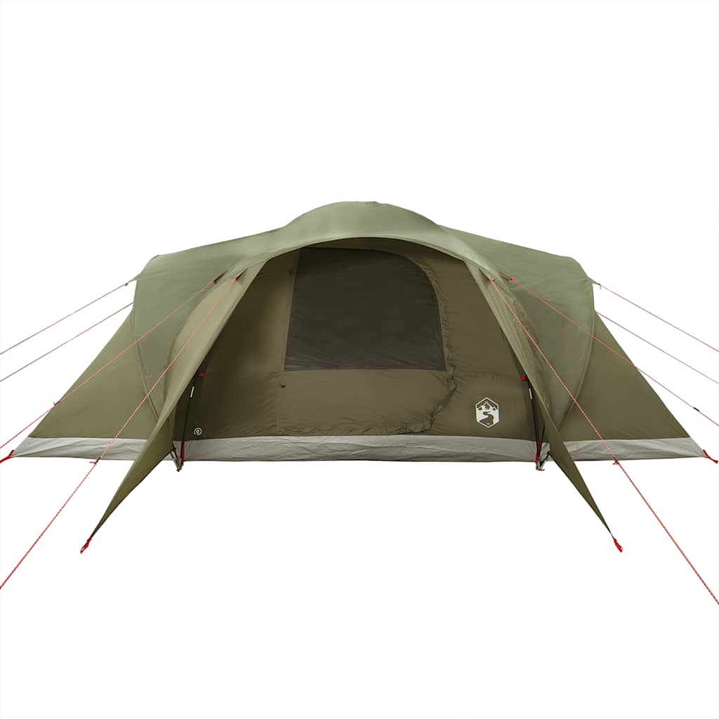 vidaXL Family Tent Dome 6-Person Olive Green Waterproof