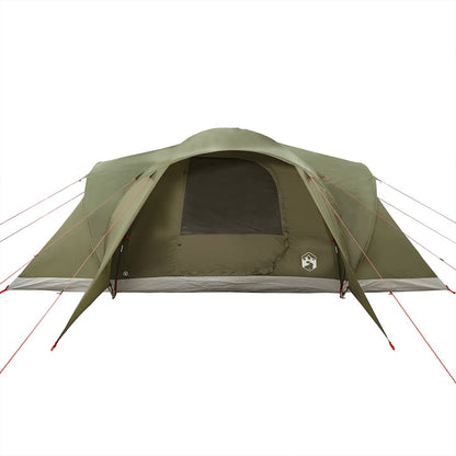vidaXL Family Tent Dome 6-Person Olive Green Waterproof
