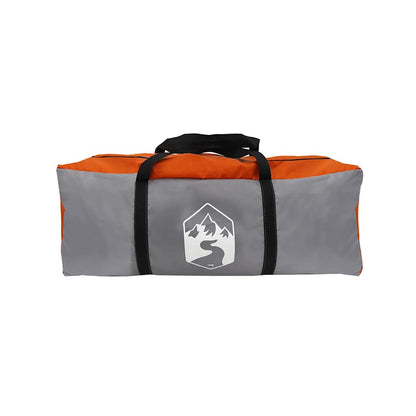 vidaXL Car Tent 4-Person Grey and Orange Waterproof