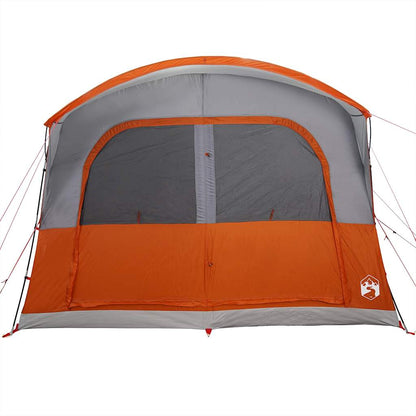 vidaXL Car Tent 4-Person Grey and Orange Waterproof