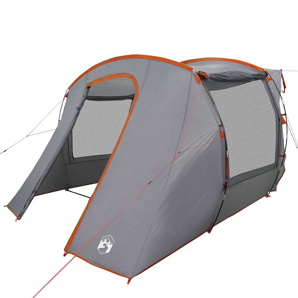 vidaXL Car Tent Grey and Orange Waterproof