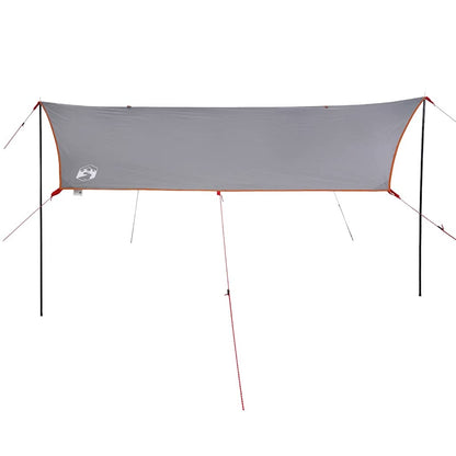 vidaXL Car Tent Grey and Orange Waterproof