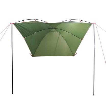 vidaXL Car Tent Green Waterproof