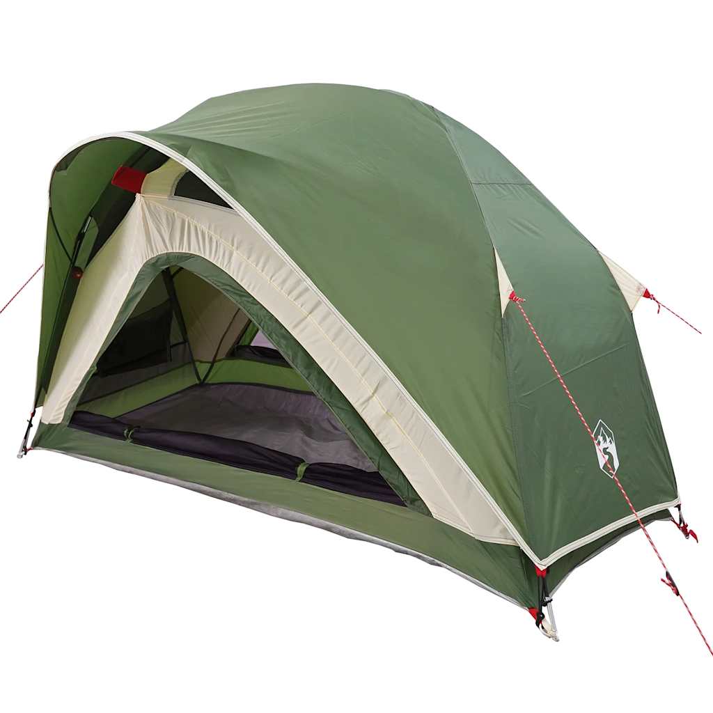 vidaXL Camping Tent 1-Person Green Waterproof