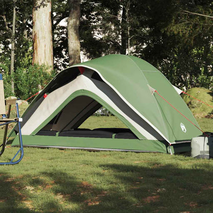 vidaXL Camping Tent 1-Person Green Waterproof