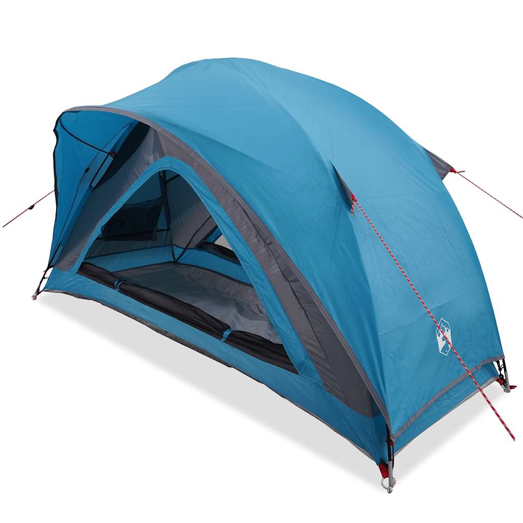 vidaXL Camping Tent 1-Person Blue Waterproof