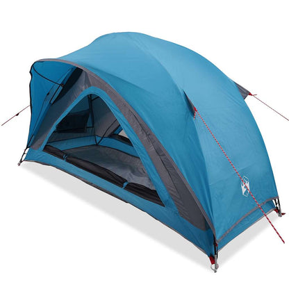 vidaXL Camping Tent 1-Person Blue Waterproof