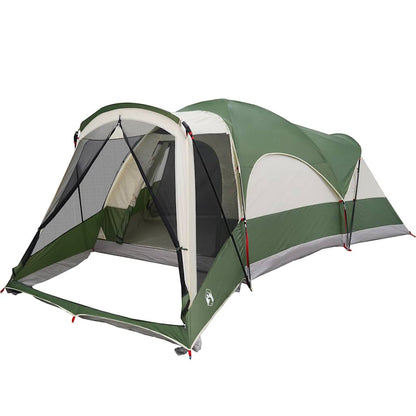 vidaXL Family Tent Tunnel 8-Person Green Waterproof