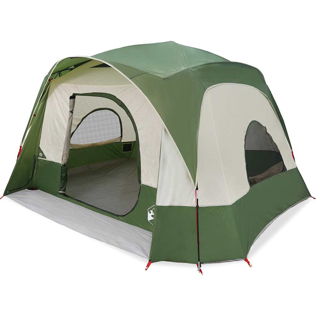 vidaXL Family Tent Cabin 6-Person Green Waterproof