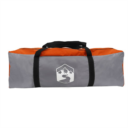 vidaXL Family Tent Cabin 6-Person Grey and Orange Waterproof