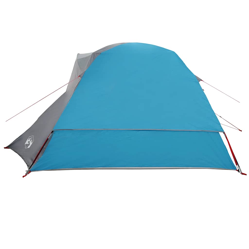 vidaXL Camping Tent Cabin 4-Person Blue Waterproof