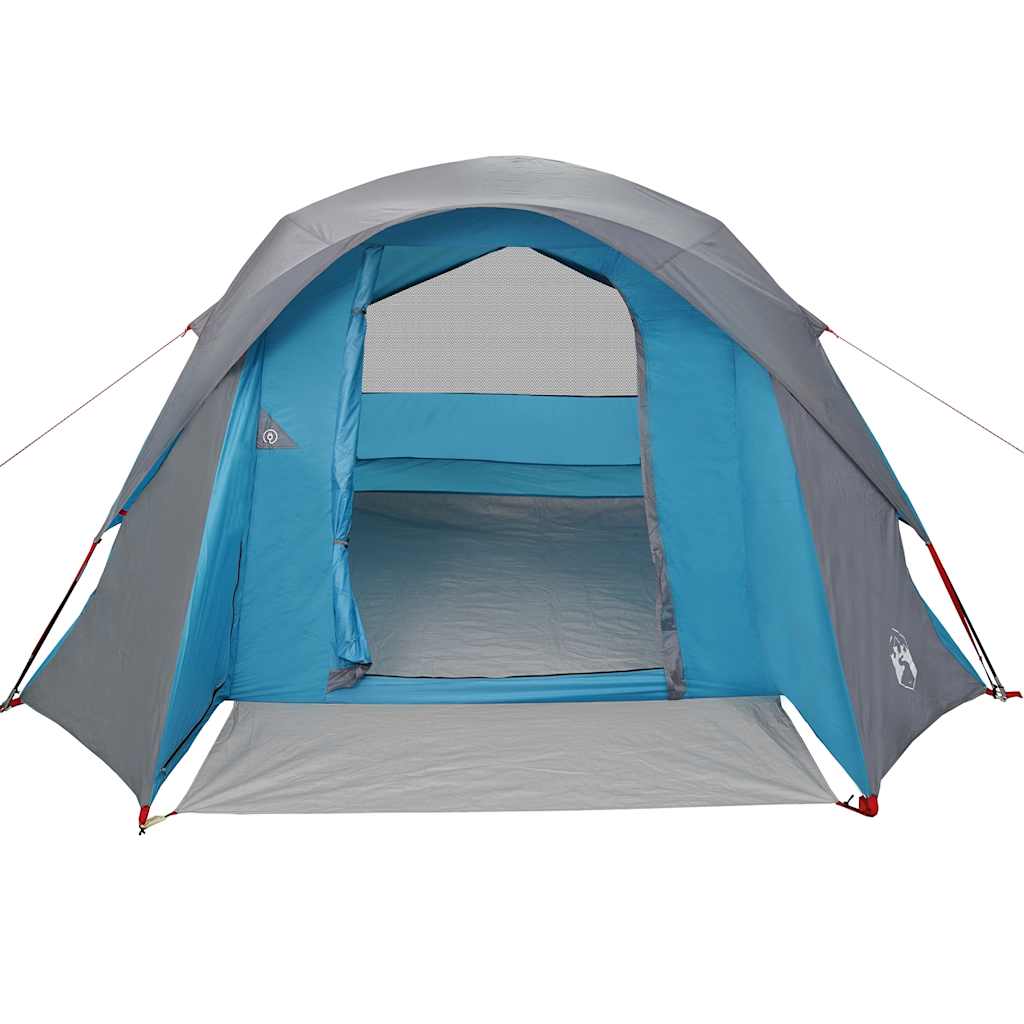 vidaXL Family Tent Cabin 6-Person Blue Waterproof