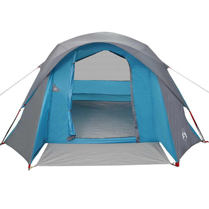 vidaXL Family Tent Cabin 6-Person Blue Waterproof