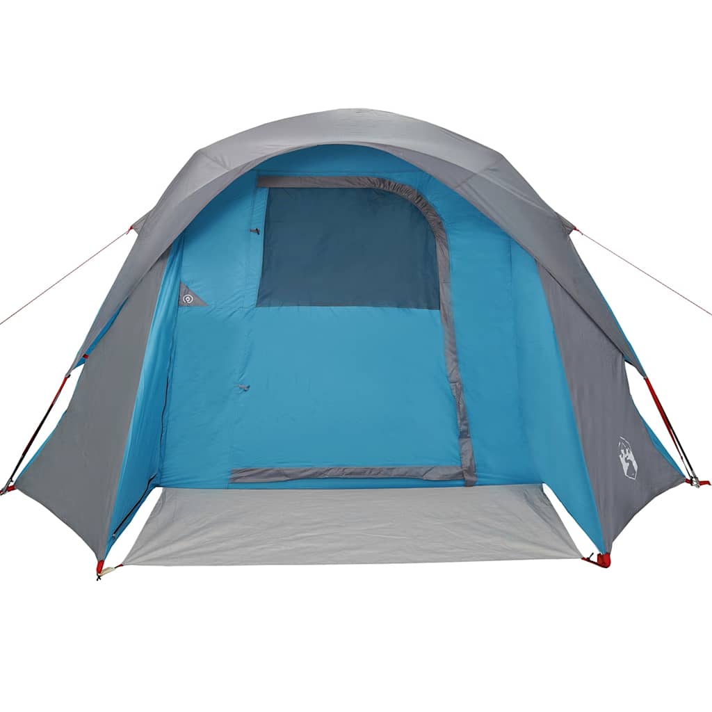 vidaXL Family Tent Cabin 6-Person Blue Waterproof