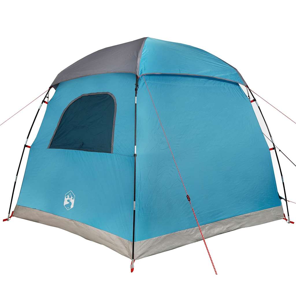 vidaXL Family Tent Igloo 6-Person Blue Waterproof