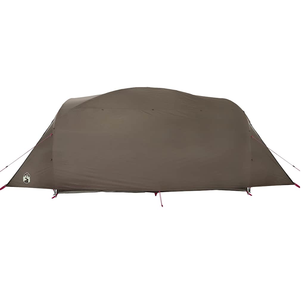 vidaXL Family Tent Tunnel 6-Person Brown Waterproof