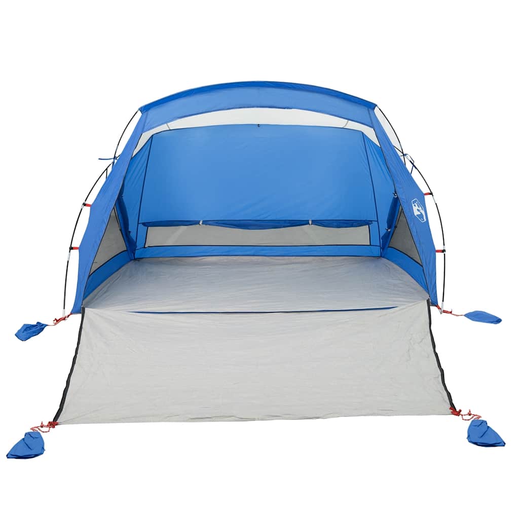 vidaXL Beach Tent 2-Person Azure Blue Waterproof