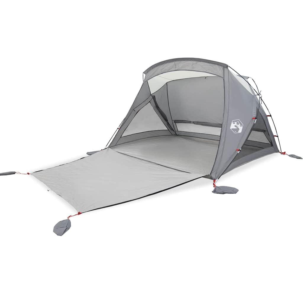 vidaXL Beach Tent 2-Person Grey Waterproof
