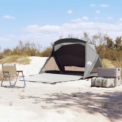vidaXL Beach Tent 2-Person Grey Waterproof