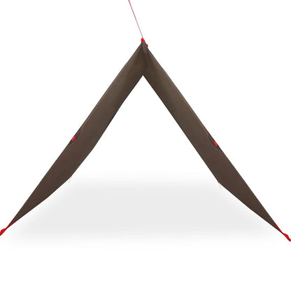 vidaXL Camping Tarp Brown 306x306 cm Waterproof