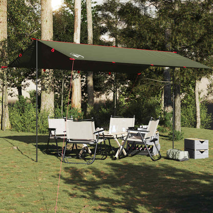 vidaXL Camping Tarp Olive Green 506x306 cm Waterproof