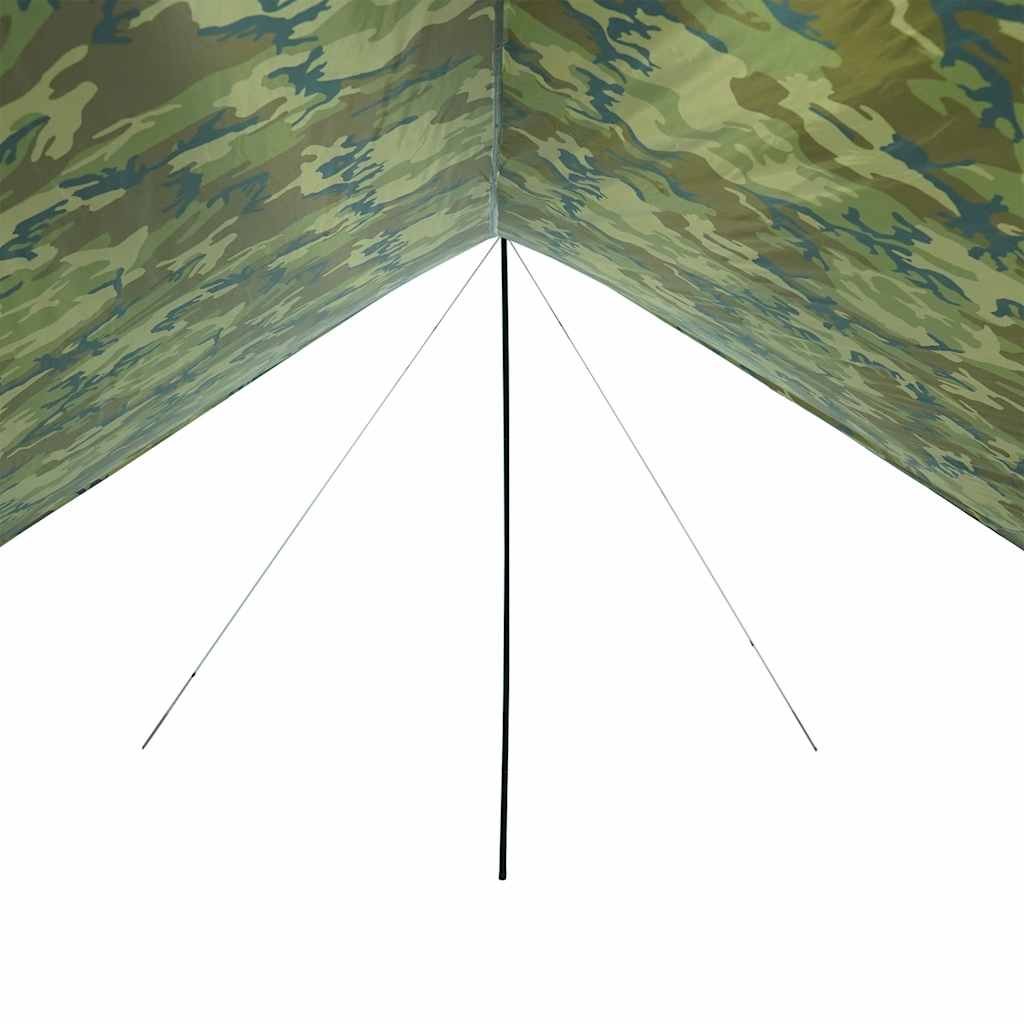 vidaXL Camping Tarp Camouflage 462x306x211 cm Waterproof