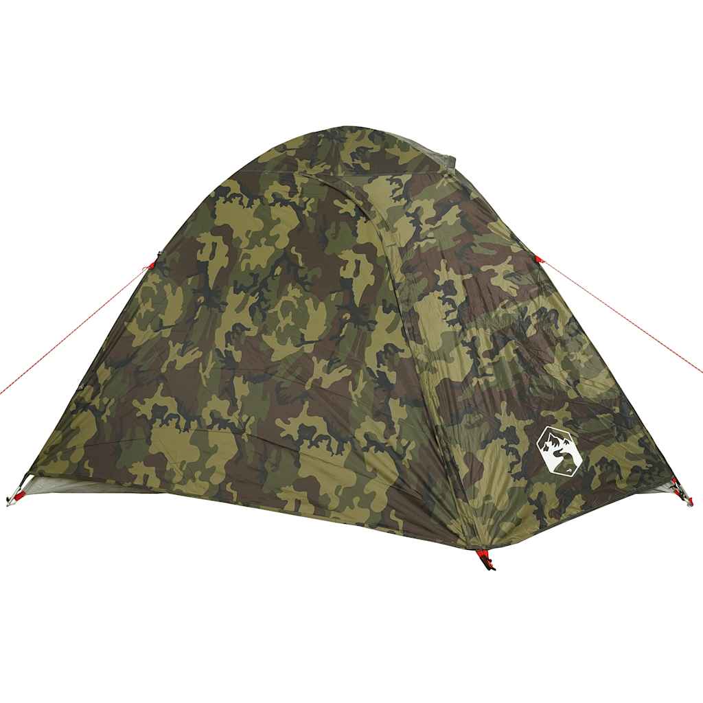 vidaXL Camping Tent Dome 4-Person Camouflage Waterproof