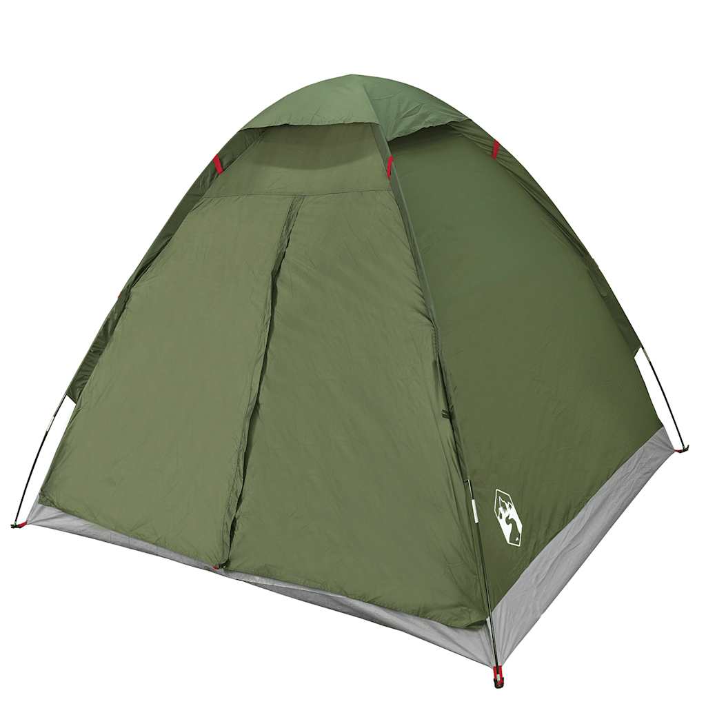 vidaXL Camping Tent Dome 2-Person Olive Green Waterproof