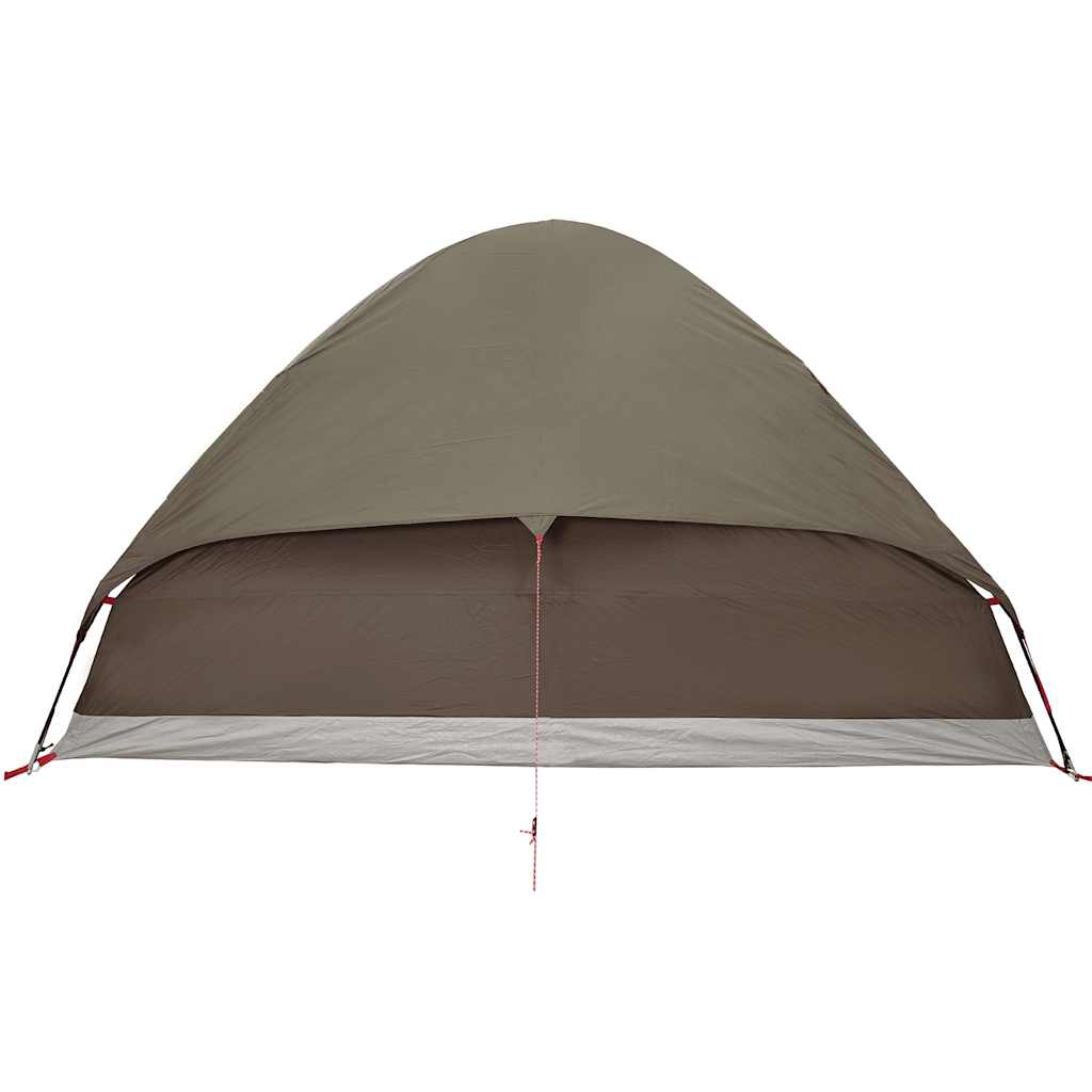 vidaXL Camping Tent Dome 2-Person Brown Waterproof